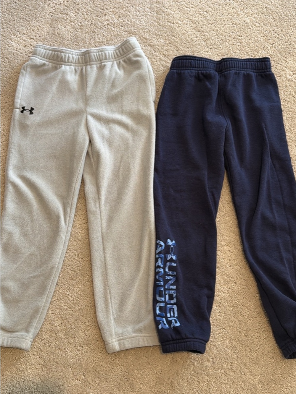 Under Armour Kids Fleece Joggers - Navy & Light Gray